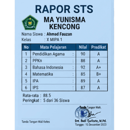 Nilai STS